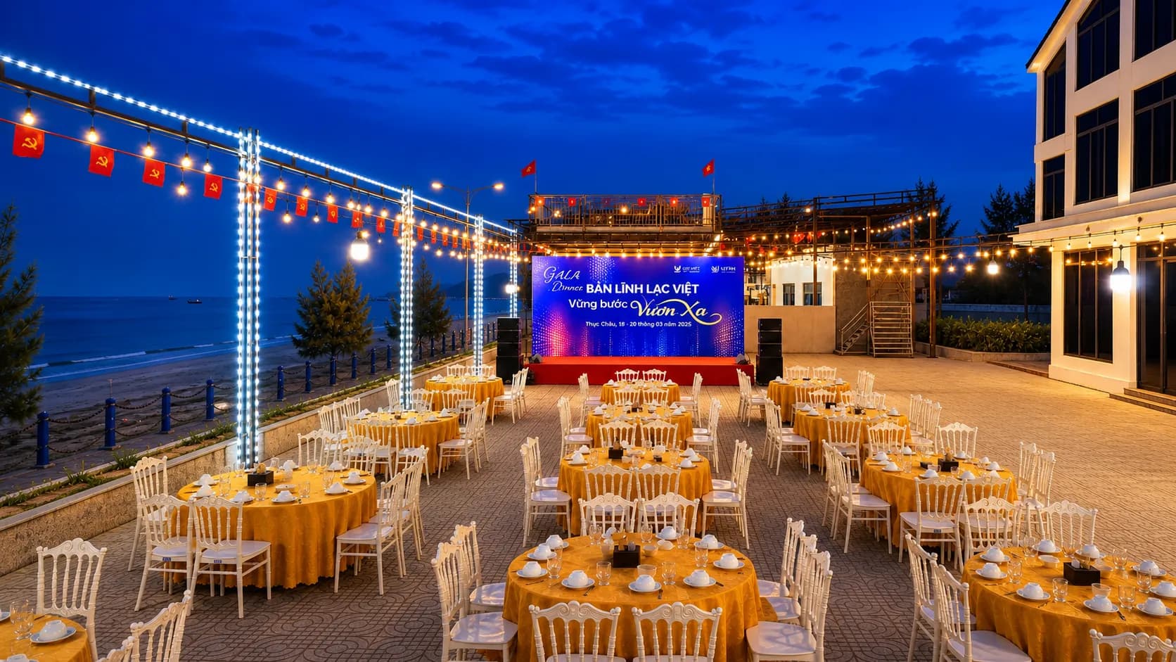 Tổ chức gala dinner Thiên Cầm: checklist cho đoàn công ty